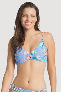 Chilio Multi Bar Bra Blue