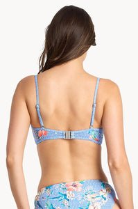 Chilio Multi Bar Bra Blue
