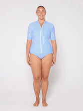 Load image into Gallery viewer, Sailor Blue Short Sleeve Rash Vest

