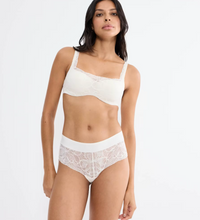 Load image into Gallery viewer, BODY MAKE UP ILLUSION LACE SHORT / Ecru White

