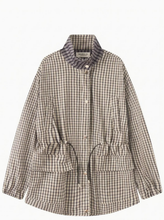 Load image into Gallery viewer, Check Zip Front Anorak
