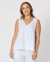 Load image into Gallery viewer, Tilly Linen Cami - White
