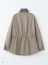 Load image into Gallery viewer, Check Zip Front Anorak
