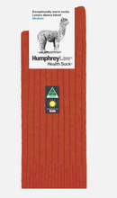 Load image into Gallery viewer, Alpaca Health Sock® Style 01C / Terracotta

