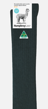 Load image into Gallery viewer, Alpaca Knee-High Sock Style 01H Charcoal
