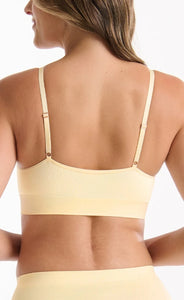 Ambra Bondi Bare Padded Longline Bra - Meringue