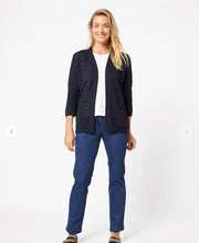 Load image into Gallery viewer, Amylou 3/4 Sleeve Cardigan - Ink
