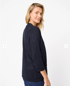 Amylou 3/4 Sleeve Cardigan - Ink