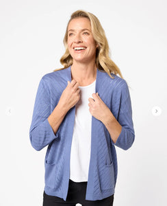 Amylou 3/4 Sleeve Cardigan - Coast