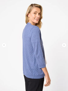Amylou 3/4 Sleeve Cardigan - Coast