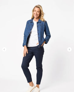 Taren Slim Short Length Pant - Ink