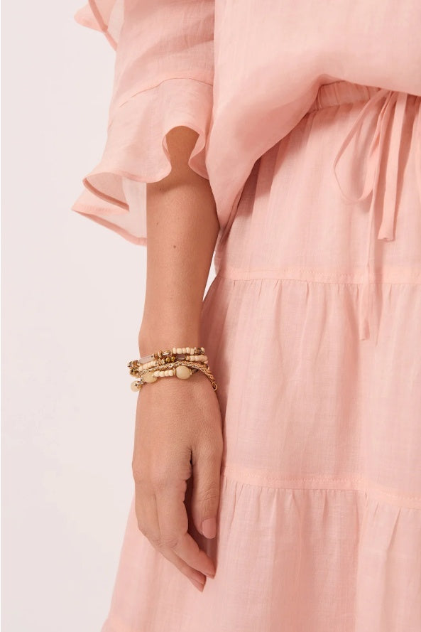 Four Piece Bracelet Set (Camel)