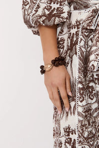 Double Strand Resin Bracelet (Chocolate)