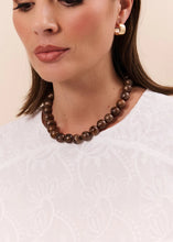 Load image into Gallery viewer, Resin Ball Mid Necklace (Chocolate)

