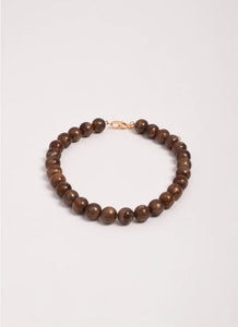 Resin Ball Mid Necklace (Chocolate)