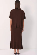 Load image into Gallery viewer, Taylor Rib Knit Midi Skirt (Chocolate)
