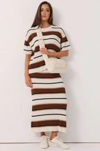 Load image into Gallery viewer, Taylor Rib Knit Stripe Skirt (Print)
