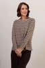 Stripe Long Sleeve Top Khaki