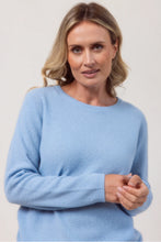 Load image into Gallery viewer, Moss Stitch Sweater  Powder Blue
