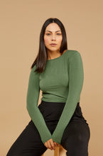 Load image into Gallery viewer, High Neck Long Sleeve / Sage Green
