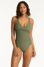 Load image into Gallery viewer, Spinnaker Cross Front One Piece / Khaki
