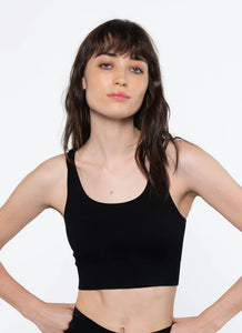 Racer Crop Black