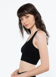 Racer Crop Black