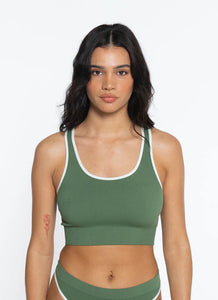 Racer Crop / Moss Green