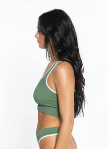 Racer Crop / Moss Green