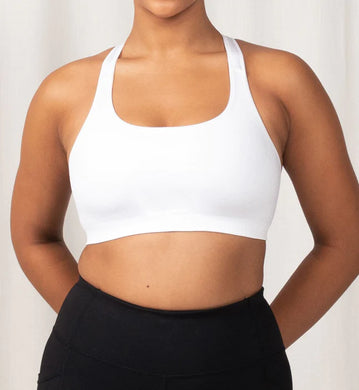 Bare Essentials Recycled Nylon Reversible Padded Crop - Spiced
