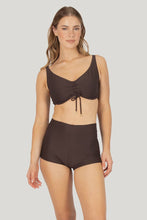 Load image into Gallery viewer, Rococco F Cup Triangle Bikini Bra Top Cocoa
