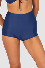 Load image into Gallery viewer, Rococco High Waist Boyleg Bikini Bottom Ink
