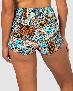 BAKU Tulum Extra Firm Beach Short Bikini Bottom Black