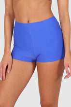 Load image into Gallery viewer, Rococco High Waist Boyleg Bikini Bottom / Electric Blue
