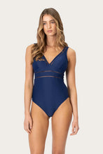 Load image into Gallery viewer, Rococco Longline One Piece Swimsuit Ink
