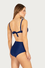 Load image into Gallery viewer, Rococco D/E Cup Underwire Bikini Bra Top INK
