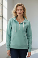 Load image into Gallery viewer, Half Zip Jumper - Sea Green
