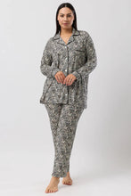 Load image into Gallery viewer, LEOPARD REVERE PJ SET BLACK - Y246L6
