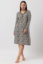 Load image into Gallery viewer, LEOPARD NIGHTIE BLACK - Y319L6
