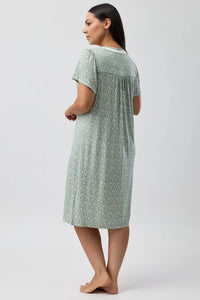 YUU LEAF NIGHTIE SAGE - Y344L5