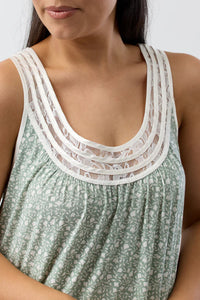 YUU - LEAF CHEMISE SAGE - Y465L5
