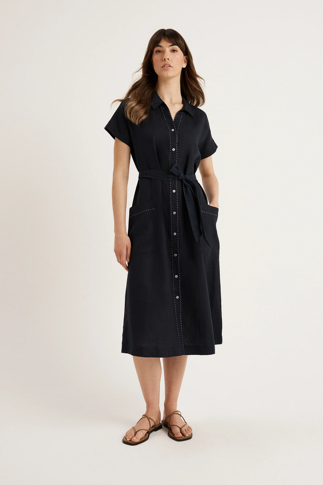 Riviera Dress Navy