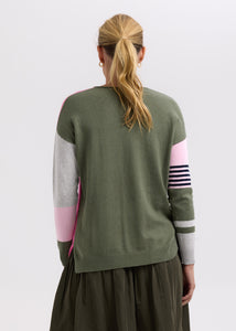 Z&P Ladder Stripe V / Khaki