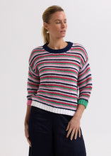 Load image into Gallery viewer, Z&amp;P Chunky Stripe Jumper Navy
