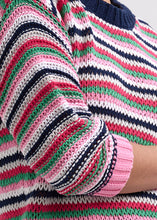 Load image into Gallery viewer, Z&amp;P Chunky Stripe Jumper Navy
