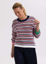Load image into Gallery viewer, Z&amp;P Chunky Stripe Jumper Navy
