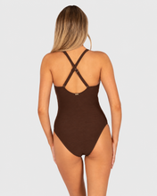 Load image into Gallery viewer, Positano F Cup Wrap One Piece Swimsuit- MOCHA
