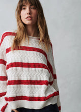 Load image into Gallery viewer, Little Lies Arty Sweater – Red Stripe
