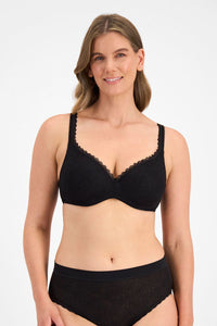 Barely There Lace Contour Bra / Black - NEW LACE