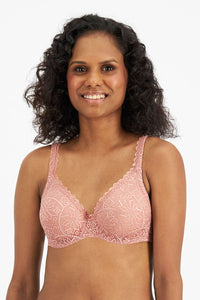 Barely There Lace Contour Bra / Dusty Pink